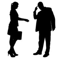 Vector silhouette of a people N231