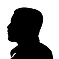 Vector silhouette of a man N693