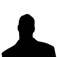 Vector silhouette of a man N695