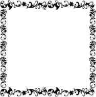 floral frame N237