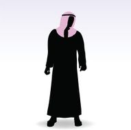 man in middle east style clothing dress N3