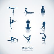 Vector yoga poses N2