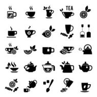 Set of tea icons