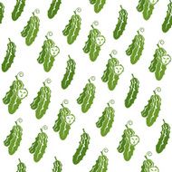 Seamless pattern with cucumbers N2