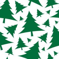 Christmas tree seamless vector wallpaper