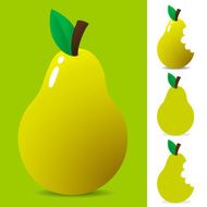 Yellow pear - vector N2