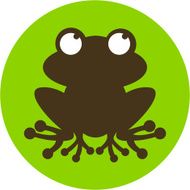 Funky Frog Silhouette