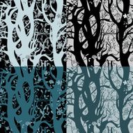Night tree seamless