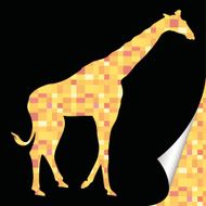 Yellow Giraffe (vector)