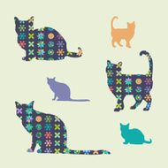 Cat silhouettes N4