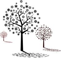 Vector Floral tree