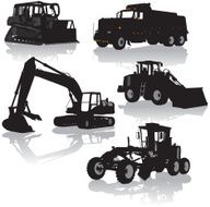 Construction Equipment Vehicles - Bulldozer Dump Truck Grader