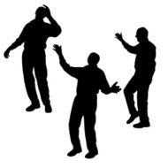 Vector Silhouette Of People N647