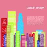 Abstract Skyline City Vector