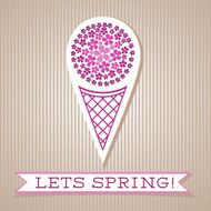 Motivation List Design With Floral Ice Cream