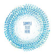 Circle of the dotted line Frame for your text