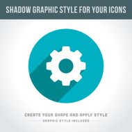 Shadow vector graphic style