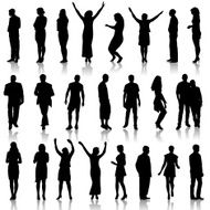silhouettes mans and womans N9