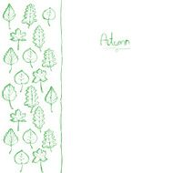 Autumn leaves pattern N9