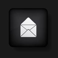 Vector mail icon on black Eps10