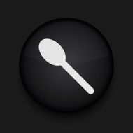 Vector teaspoon icon Eps10 Easy to edit