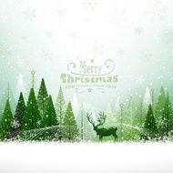 Christmas background with reindeer N4