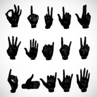 Set of hand gestures N2