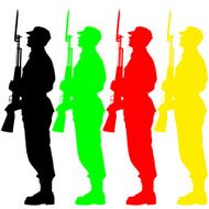 Silhouette soldiers N7