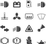 Silhouette Car Dashboard