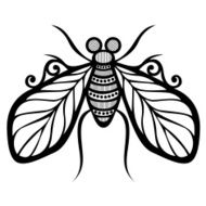 Vector Beautiful Fly