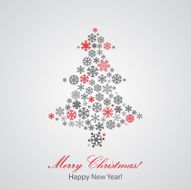 Christmas background with xmas tree