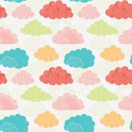 Clouds seamless pattern N22