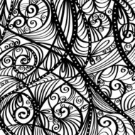 Abstract silhouette background in white and black
