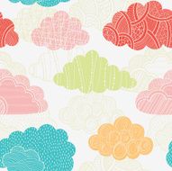 Clouds seamless pattern N23