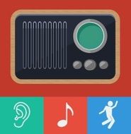 vector old radio N2