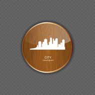 City wood application icons