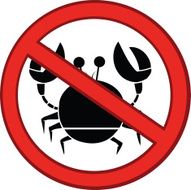 Stop Crab Sign