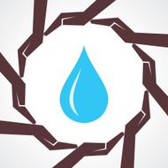 Save water concept