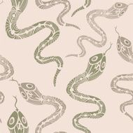 Seamless pattern with snakes N3