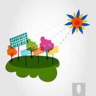 Green energy of solar panel