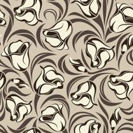 Floral seamless pattern vector illustration N3