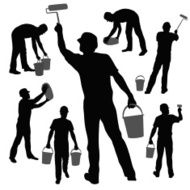 working painter