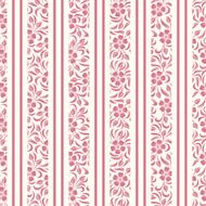 Seamless background with floral pattern and stripes Vector illustration N2