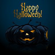 Halloween background with pumpkins N16