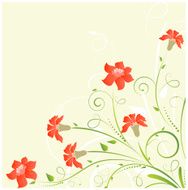 Floral corner with flowers