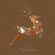 Vector Christmas Reindeer N3