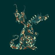 Ornate vector dragon