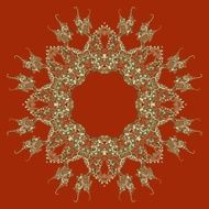 Ornate vector dragon patterns