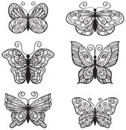 Set of butterflies N10