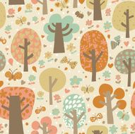 Outdoor concept seamless pattern